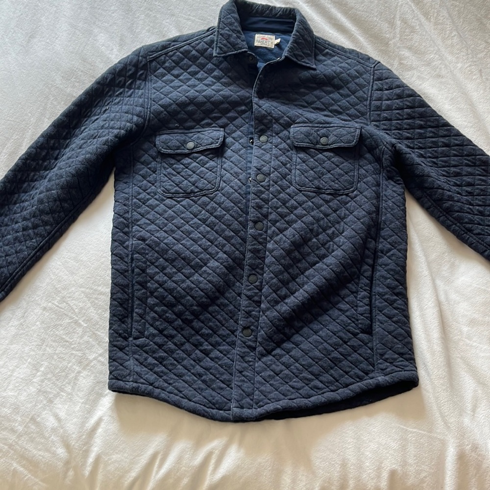 Navy Faherty Sweater/Jacket